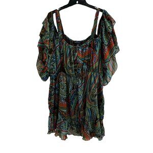 Ashley Stewart Patterned Dress Size 20W EUC